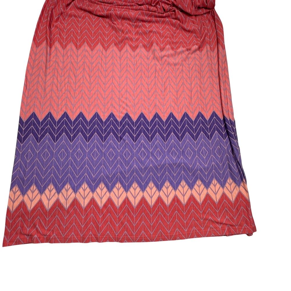 Nomad Morgan Carper Geo Print Super Soft Blousen Maxi Dress Women's Size Large - Picture 5 of 12